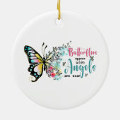 Liebe Erinnerung an einen geliebten Butterfly. bea Keramik Ornament (Hinten)