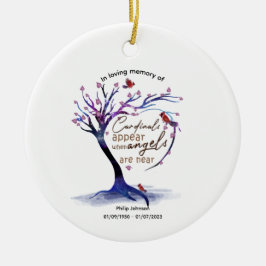 Liebe Erinnerung an einen geliebten Kardinal. bear Keramik Ornament