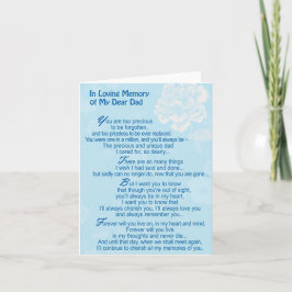 Liebe Erinnerung an meinen lieben Vater Sympathiek Karte