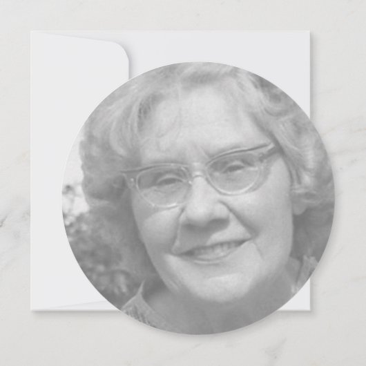 Liebe Erinnerung taub lila Todesankündigung des Fo Einladung (Rückseite)