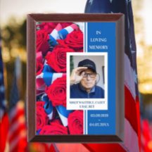 Liebe Erinnerung Veteran/Loved One Plaque