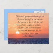 Liebe Erinnerungen erinnern an geliebte Familienfr Postkarte (Vorne/Hinten)