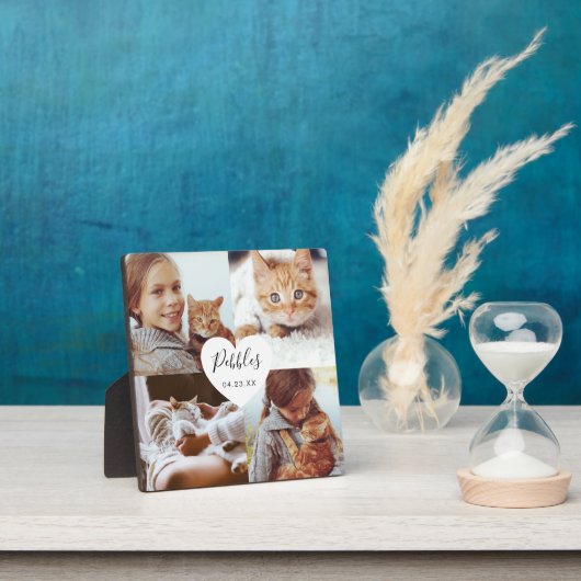 Liebe Erinnerungen Pet Memorial Foto Square Collag Fotoplatte (InSitu)