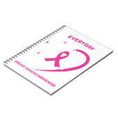 Liebe Erinnerungserinnerung Dauerkranker Brustkreb Notizblock (Linke Seite)