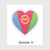 Liebe Eritrea Aufkleber (Blatt)