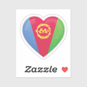 Liebe Eritrea Aufkleber