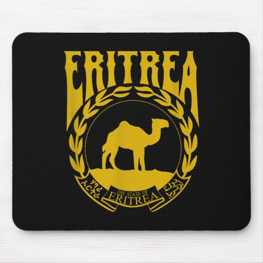 Liebe Eritrea mit Eritrea Emblem Eritrea Independe Mousepad (Vorne)
