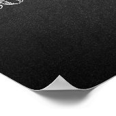 Liebe erobert alle Ermutigung zu schwarzem Poster (Ecke)