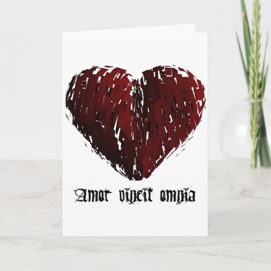 Liebe erobert alle karte (Vorderseite)