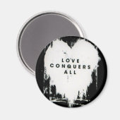 Liebe erobert alle magnet (Vorderseite/Rückseite)