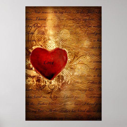 Liebe erobert alles (Heart Art Poster) Poster (Vorne)