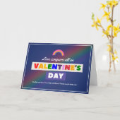Liebe erobert am LGBTQ Valentinstag Karte (Gelbe Blume)