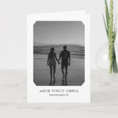 Liebe erobert das ganze Foto zum Jubiläum Karte (Vorderseite)