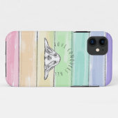 Liebe erobert den ganzen Hund Regenbogenbasenhalm Case-Mate iPhone Hülle (Rückseite (Horizontal))