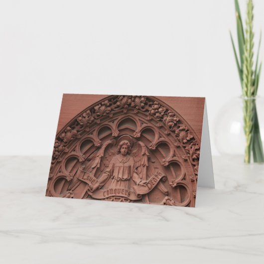 Liebe erobert den Tod Karte (Vorderseite)