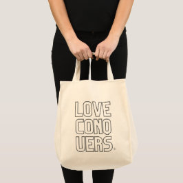 Liebe erobert Shopping-Tasche Tragetasche