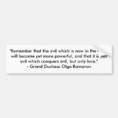 Liebe erobert Übel Autoaufkleber (Vorne)