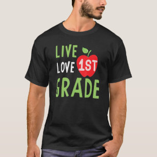 Liebe Erste Klasse glücklicher Fall Erntedank Frau T-Shirt