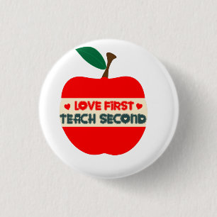 Liebe ERSTE LEHRE ZWEITE T - Shirt TÜV Button