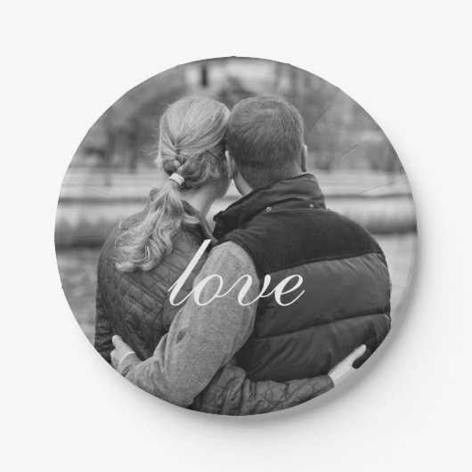 Liebe Erstellen Sie Ihre eigenen Fotos Pappteller (Vorderseite)