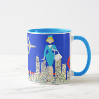 Liebe Erstflug-an der Retro Flugbegleiter-Tasse