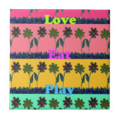 Liebe Essen Spielkunst Printwerbung Fliese (Vorderseite)