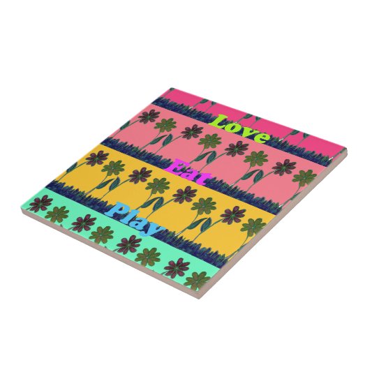 Liebe Essen Spielkunst Printwerbung Fliese (Seite)