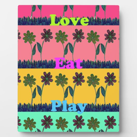 Liebe Essen Spielkunst Printwerbung Fotoplatte (Vorderseite)