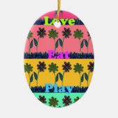 Liebe Essen Spielkunst Printwerbung Keramikornament (Vorne)