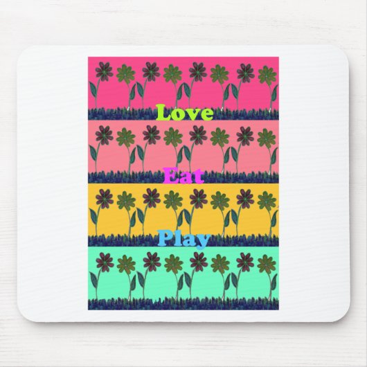 Liebe Essen Spielkunst Printwerbung Mousepad (Vorne)