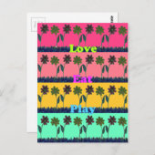 Liebe Essen Spielkunst Printwerbung Postkarte (Vorne/Hinten)