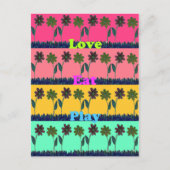 Liebe Essen Spielkunst Printwerbung Postkarte (Vorderseite)