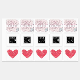 Liebe Essenzielle Ölwalzen Flaschenetiketten Etiketten