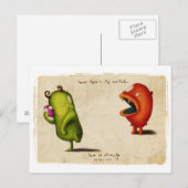 Liebe Estrange Critters Postkarte (Vorne/Hinten)