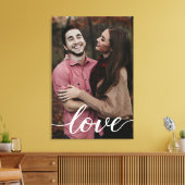 Liebe Eternal: Personalisierte Verlobung Foto Wrap Leinwanddruck (Insitu (Wohnzimmer))
