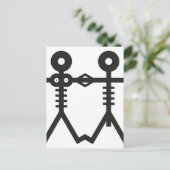 Liebe Eternal Skeletons Icon 2007 Art Postkarte (Stehend Vorderseite)