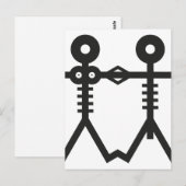 Liebe Eternal Skeletons Icon 2007 Art Postkarte (Vorne/Hinten)