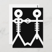 Liebe Eternal Skeletons Icon 2007 Art Postkarte (Vorne/Hinten)