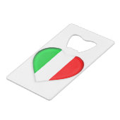 Liebe-EU-Italien Geldbeutel Flaschenöffner (Vorderseite Schrägansicht)