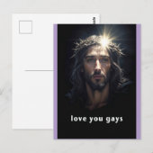 liebe euch Schwule Postkarte (Vorne/Hinten)