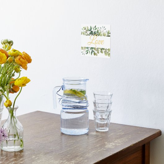 Liebe Eukalyptus Wedding Foliendrucke (Ablage(Küche))