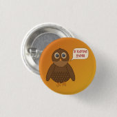 Liebe-Eule Button (Vorne & Hinten)