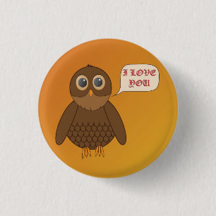 Liebe-Eule Button