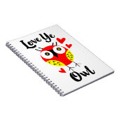 Liebe Eule Notizblock (Rechte Seite)