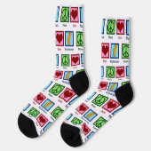 Liebe Euphonium Weihnachten Socken (Linkes Detail)