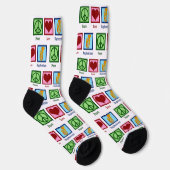 Liebe Euphonium Weihnachten Socken (Rechts)