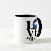 LIEBE Evanston WY 11oz Tasse (VorderseiteRechts)