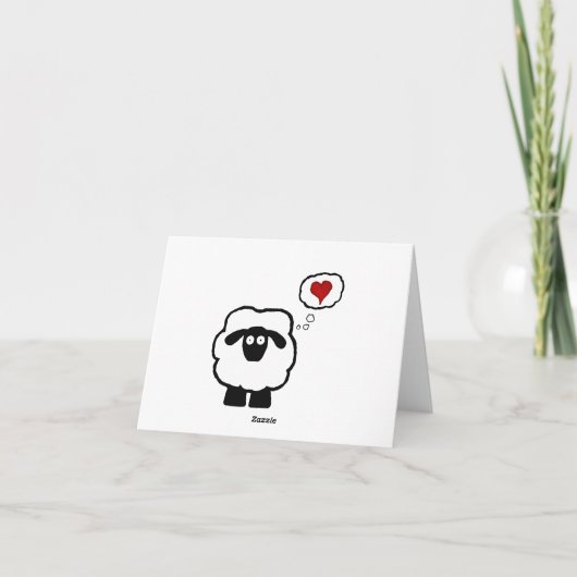 Liebe Ewe Card Karte (Rückseite)