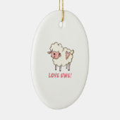 LIEBE EWE KERAMIK ORNAMENT (Rechts)