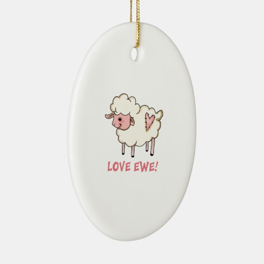 LIEBE EWE KERAMIK ORNAMENT (Rechts)